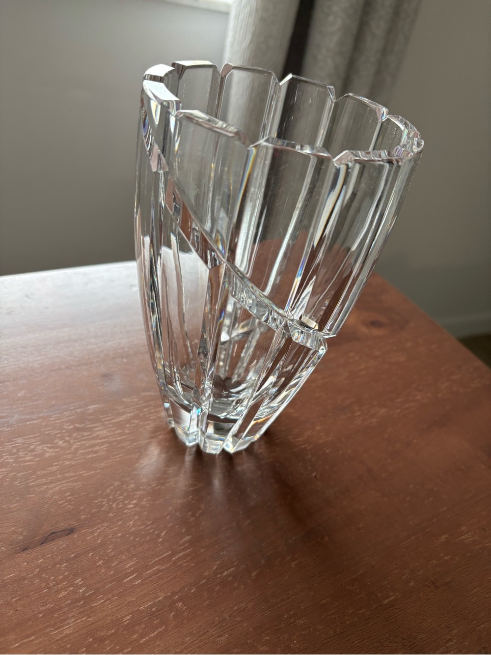Mikasa "Uptown" 7.25" Heavy Lead Crystal Vase
